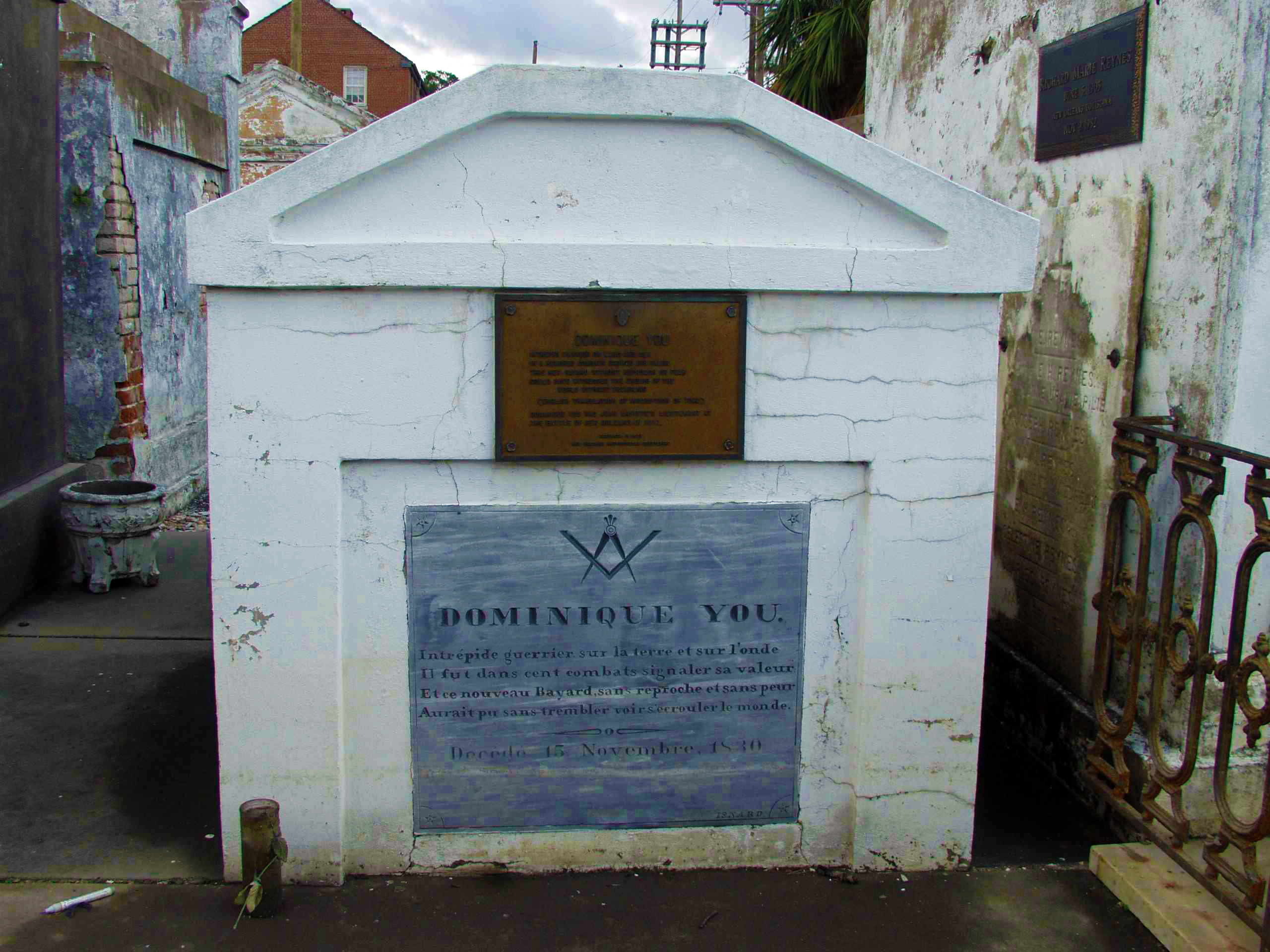 Grave of Dominique You ~ St. Louis Cemetery #2, New Orleans
